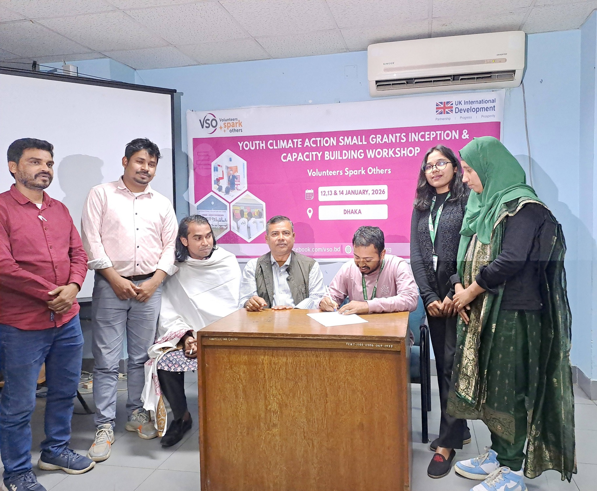 Srijonshil Gaibandha Signs MoU under VSO Bangladesh’s Youth Climate Action Small Grants