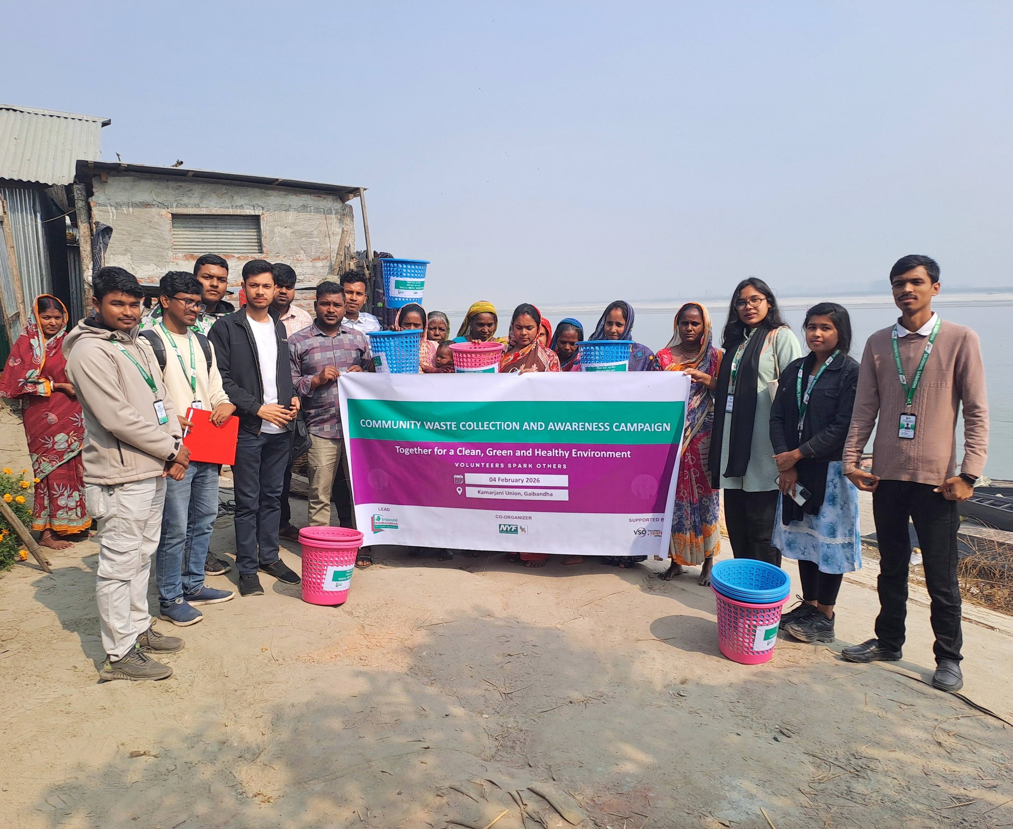 Community Waste Collection and Awareness Campaign Held in Kamarjani to Promote a Clean Environment