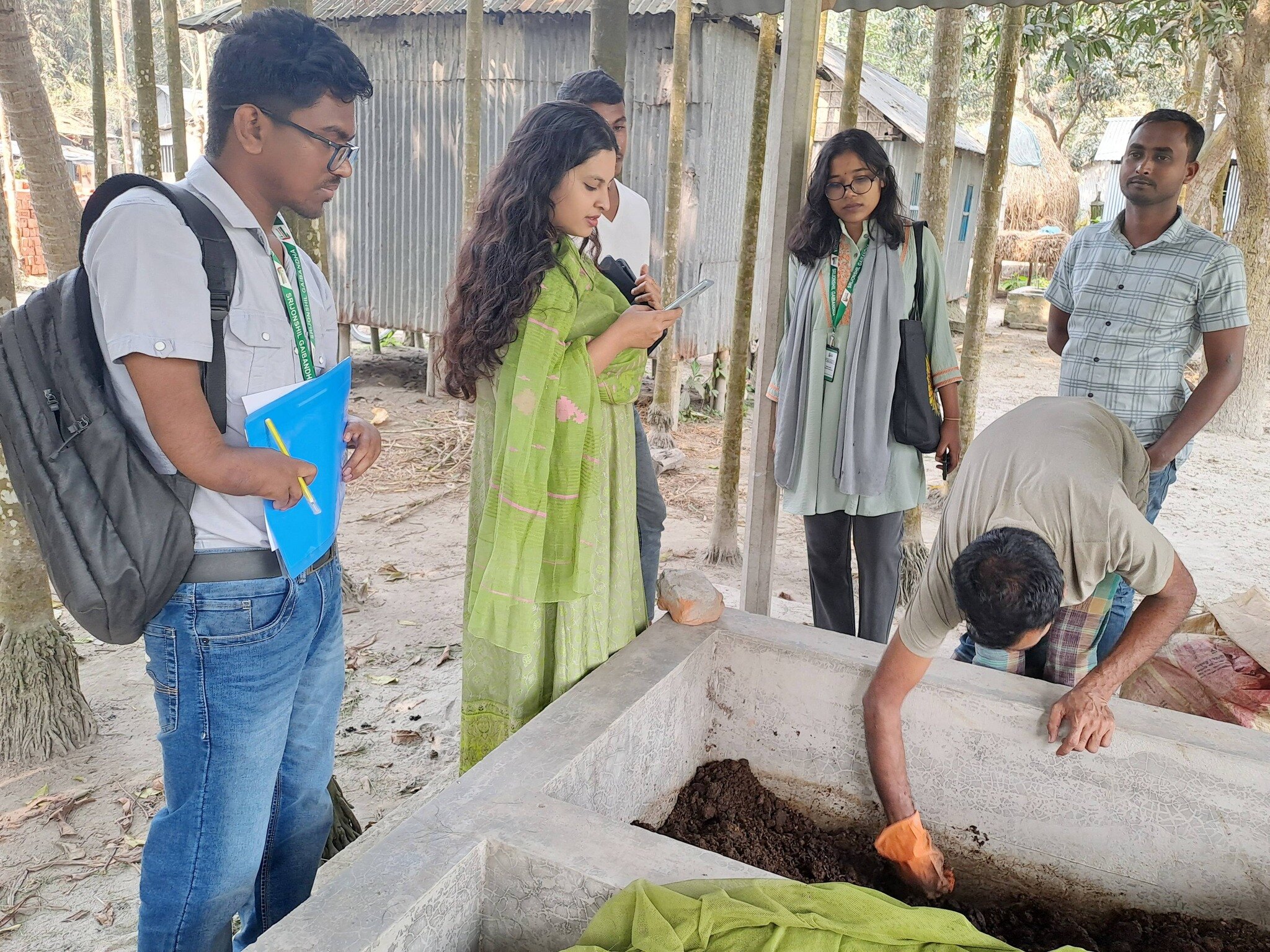 National Volunteer of VSO Bangladesh Visits Gaibandha EcoCycle Project